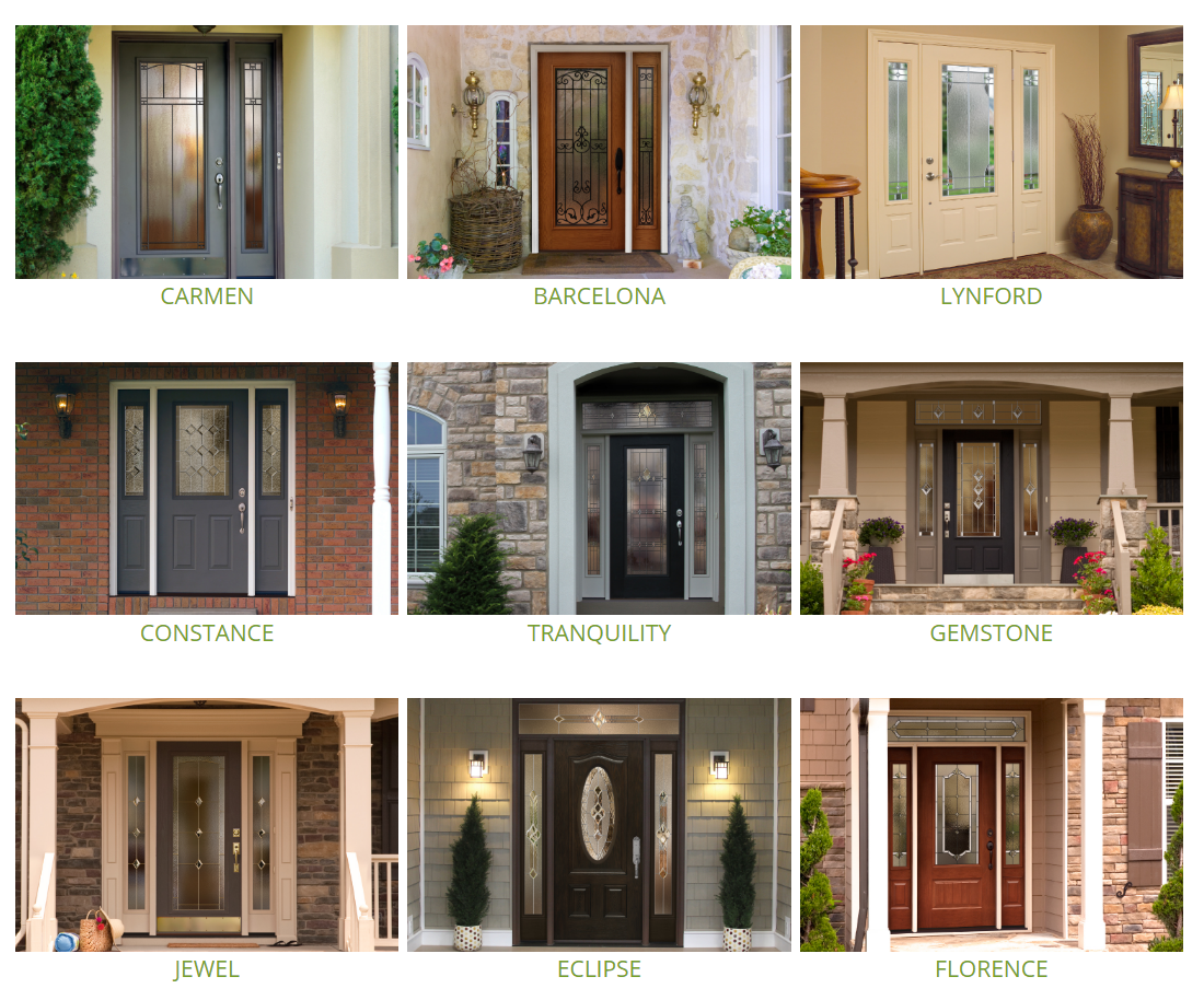 Decorative Glass Door Options - Stockmohr